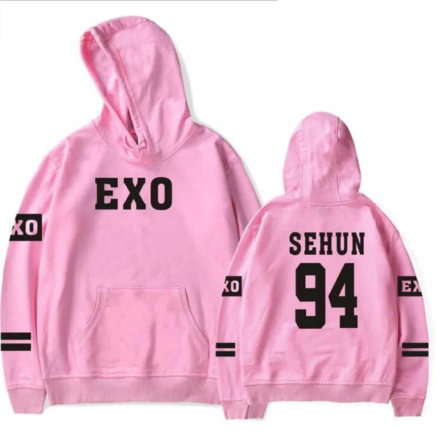 Корейский Kpop Exo толстовки для мужчин и женщин Harajuku флисовый пуловер с длинными рукавами толстовки с капюшоном хип-хоп спортивный костюм брендовая одежда 4XL