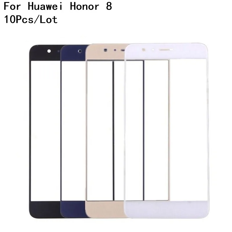 10 шт./лот сенсорный экран для Huawei Honor 8 сменный внешнее стекло без ЖК дисплея|glass