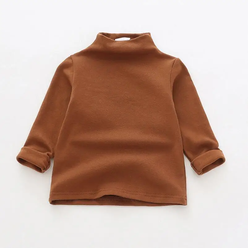 Рубашки для девочек на сезон весна осень зима 2018 однотонная хлопковая Детская