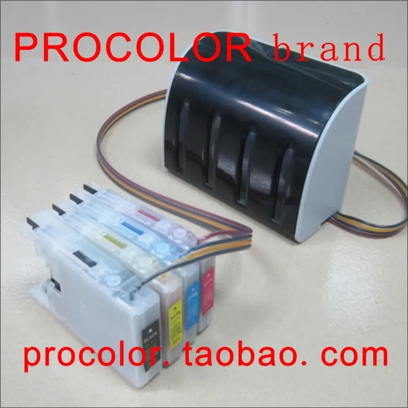 Система непрерывной подачи чернил PROCOLOR CISS для BROTHER LC75BK C M Y/LC79BK Y(MFC J6510DW/MFC J6710DW/MFC