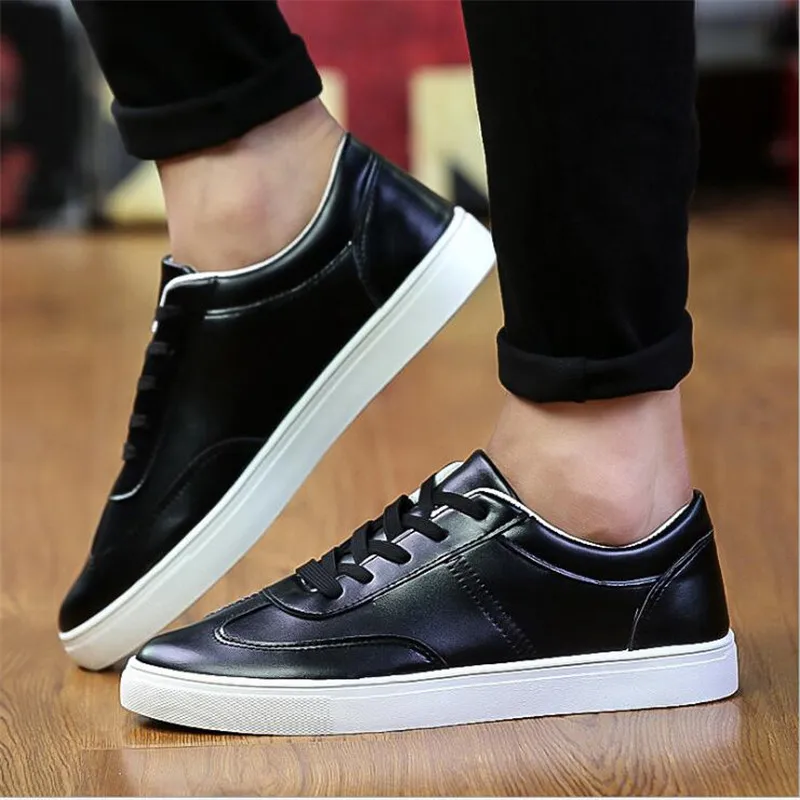 2017 Men's Shoes Breathable PU Casual Men Luxury Brand Fashion Footwear Autumn Sneakers | Обувь