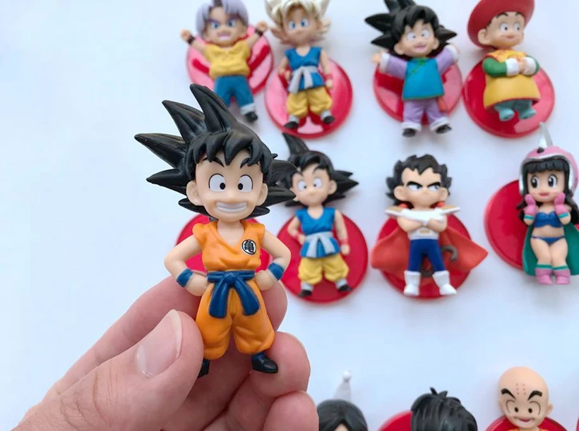 1 шт. Dragon Ball Z фигурка милая детская версия Супер Saiyan Goku Вегета ПВХ Модель Аниме Коллекция детская Подарочная игрушка