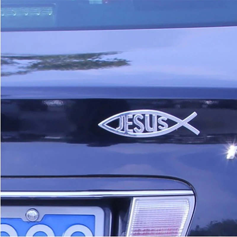 Автомобильная Наклейка 3d мягкая пластиковая трехмерная s Иисус христианская