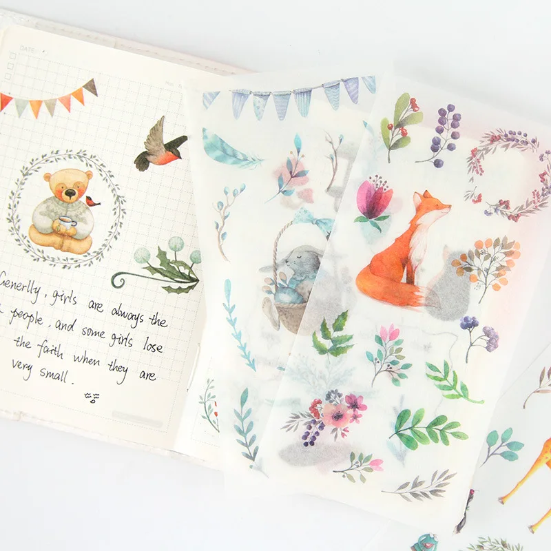 6 листов/набор прозрачные наклейки из ПВХ|stickers transparent|stickers stickersstickers planner |