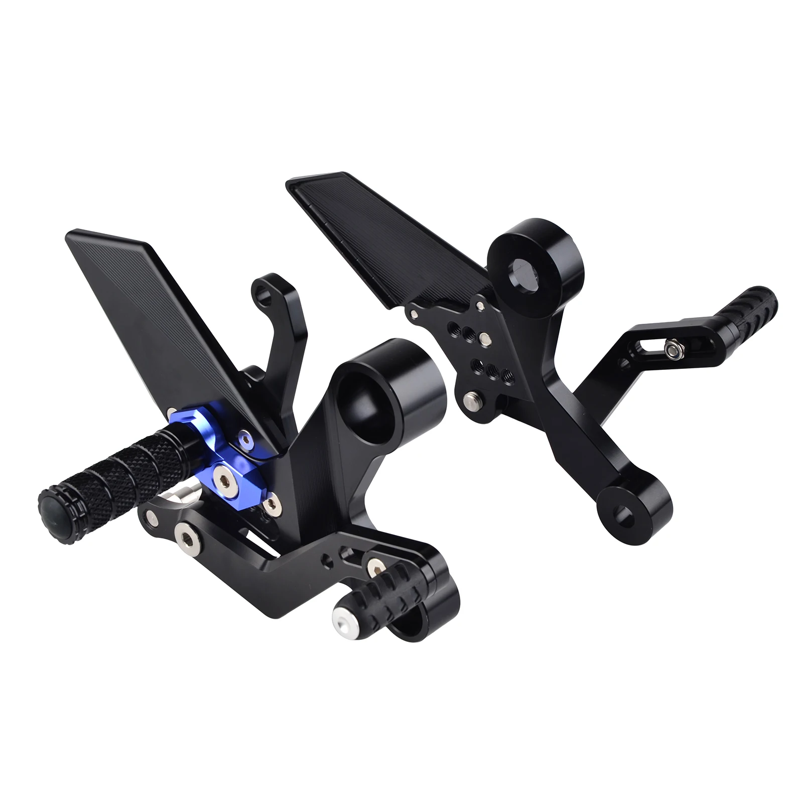 Мотоцикл Регулируемый Rearset подножка подножки задние наборы для Yamaha MT-09 MT09 MT 09 Tracer XSR900 2013 - Цвет: Синий