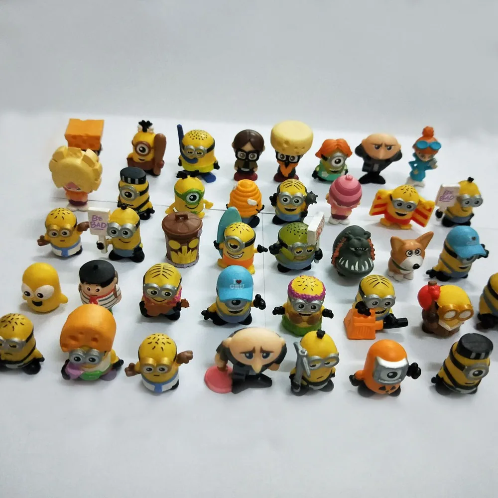 100 шт./лот кукла с миньонами для девочек желтая собачка фигурки миньонов игрушка