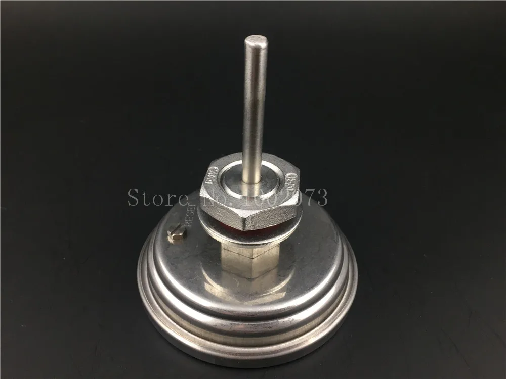 Двухметаллический термометр без швов с набором гаек зонд 3 &quotFace &amp 2&quot 1/2 &quotMNPT 0 ~