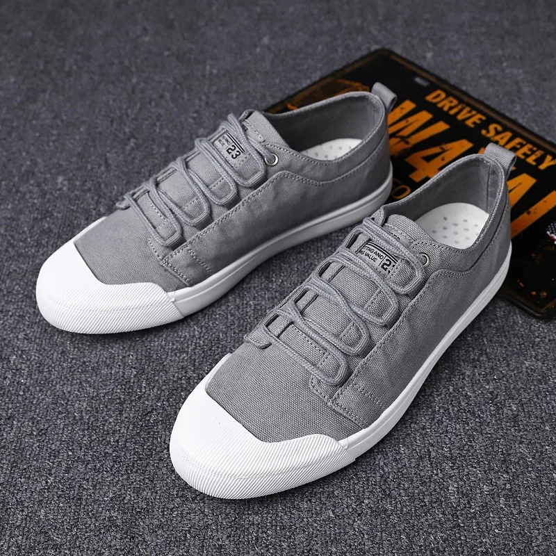 Fashion High Street Men Casual Shoes Breathable Denim Canvas Sneakers Footwear Male Shell Toe Lace-up running shoes | Обувь