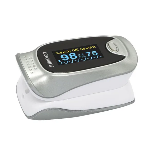 Silver Bluetooth Oximetro De Dedo Пульсоксиметр сатурометрический монитор крови SPO2 PR Oximetro De Pulso портативный Pulsioximetro+ приложение для здоровья - Цвет: Silver