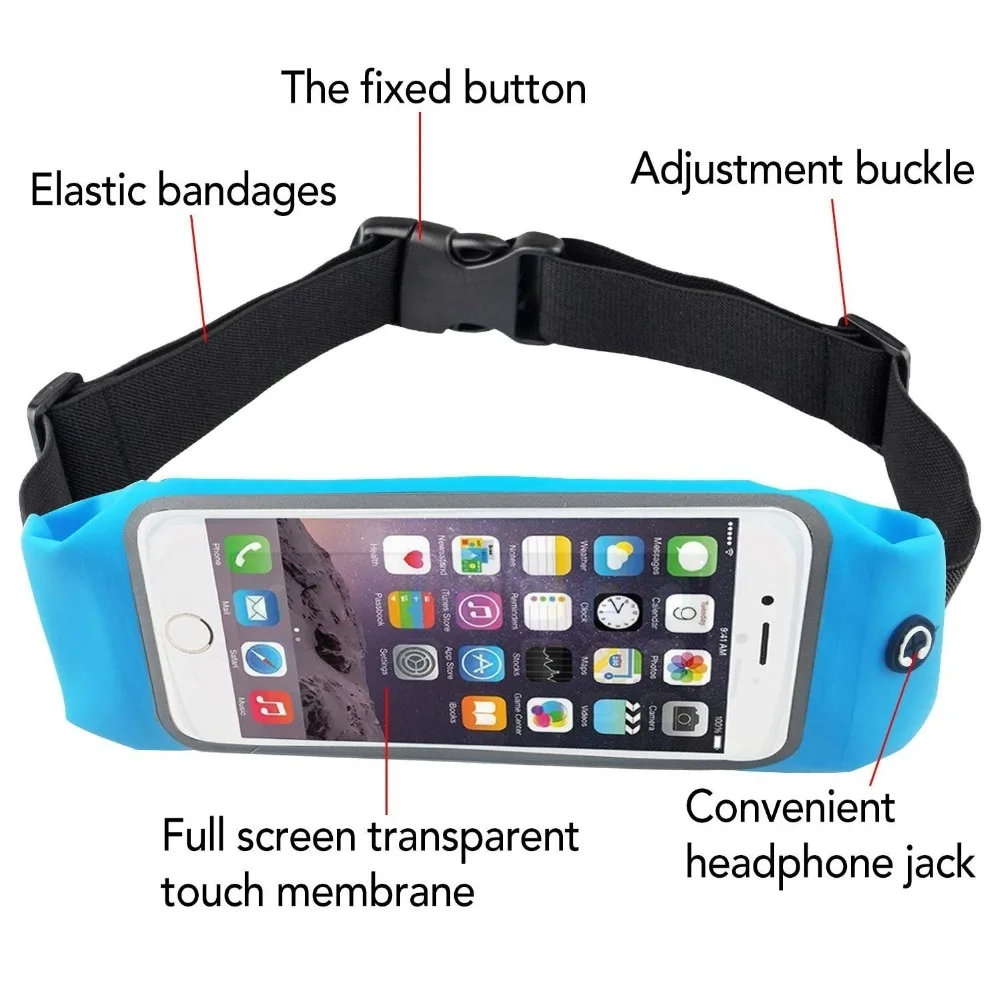 Универсальный 6 дюймов Водонепроницаемый Спорт Тренажерный зал Запуск пояс