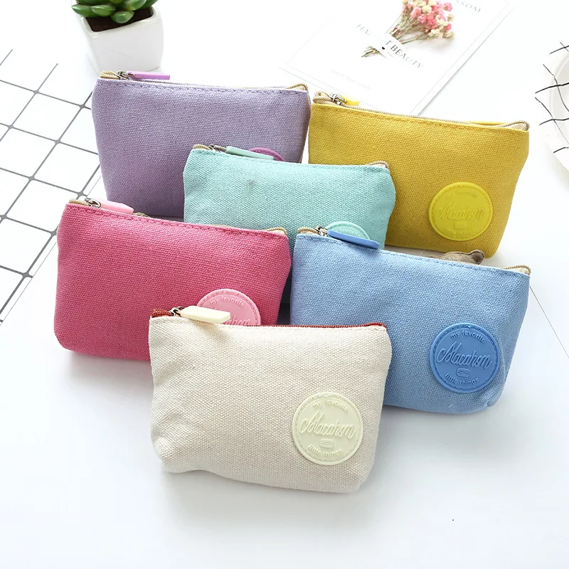 

Earphone Case Canvas Earphone Accessories For Earplug Memory Card USB Cable Coin Purse