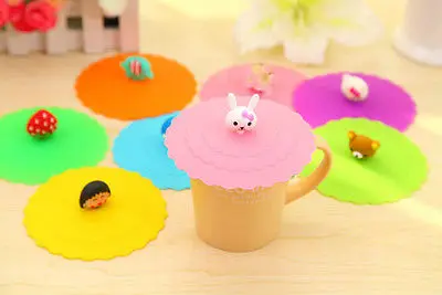 Милая силиконовая крышка для чашки с защитой от пыли Герметичная кофе новинка