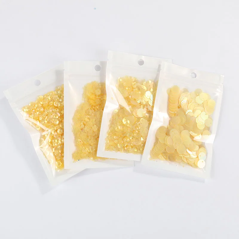 10 фотоблесток разных размеров блестки матовые желтые конфетти россыпью