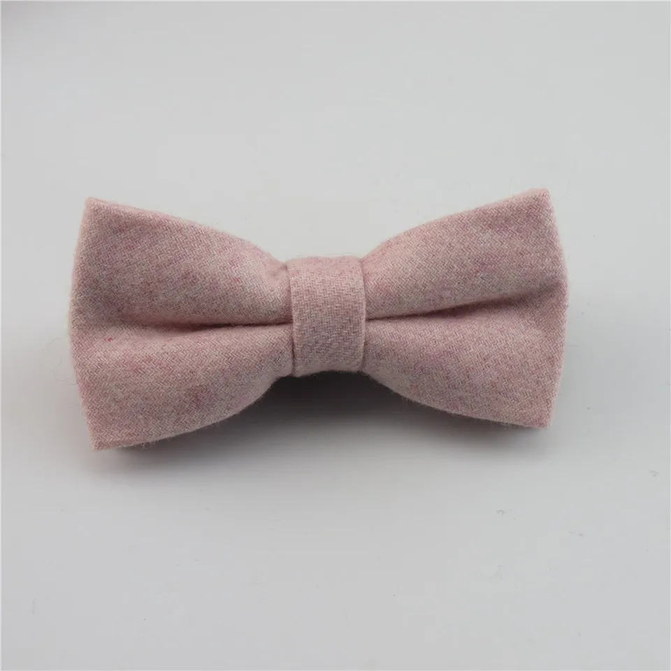a bow tie Шерсть розовый галстук набор мужские Галстуки бабочка Карманный платок костюм набор для мужчин свадебное платье аксессуары Gravata - Цвет: a bow tie