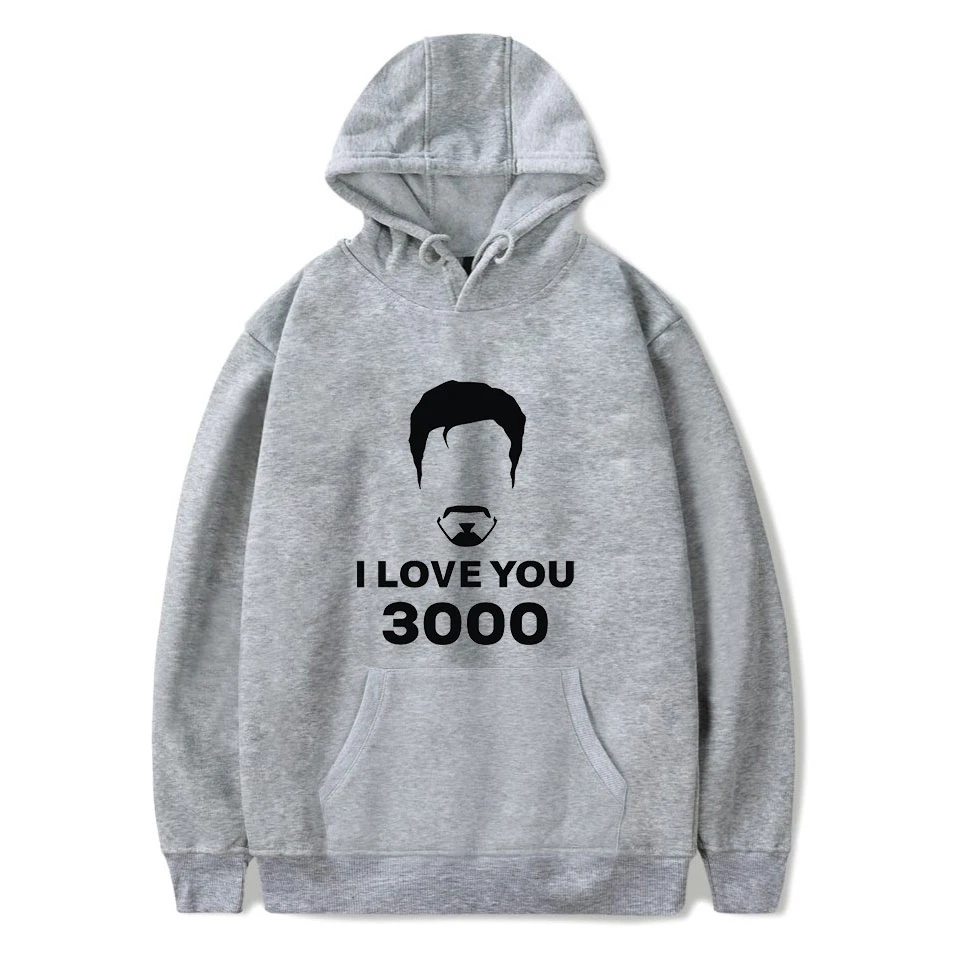 I Love You 3000 модные толстовки с капюшоном и принтом Женские/мужские длинными