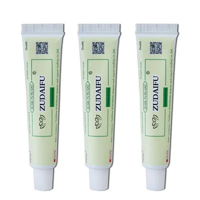 3PCS Cream 1 шт. zudaifu серное мыло добавить 1 шт. zudaifu псориаз крем для тела массажные пластыри - Цвет: 3PCS Cream