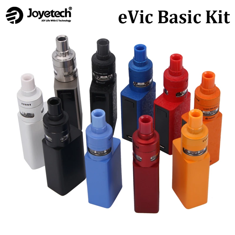 Оригинальный Joyetech eVic Базовый комплект 2 мл Cubis pro mini с 60 Вт 1500 мАч Vape коробка мод