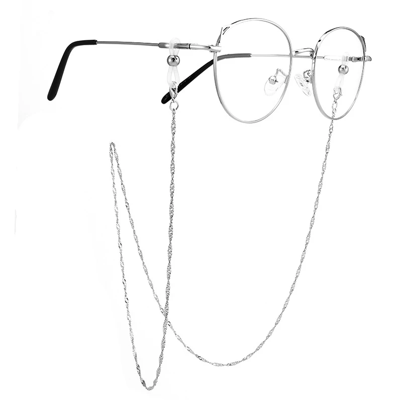 Stainless Steel Twist Link Chain Reading Glasses Chains for Women Men Sunglasses Cords Holder Eyeglass Lanyard Straps Retainer | Аксессуары