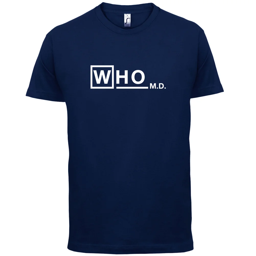 Who M.D-Мужская футболка-Doctor/House/Doctors/TV/Gift-sMans уникальная хлопковая футболка с