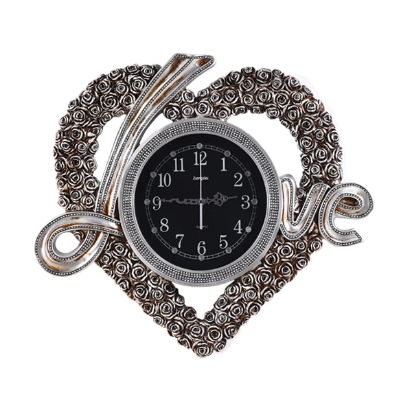 

Luxurious living room decorative wall colck warm LOVE heart Watch trend of creative modern bedroom romantic wedding room pendant