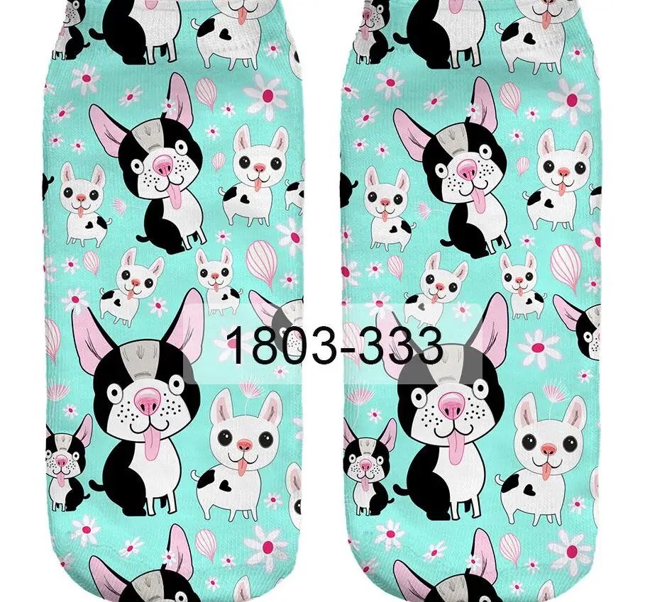 10 Pairs Lot/Pack women Socks slippers dital printing lovely funny cartoon animal lady and girl short woman sock | Женская одежда