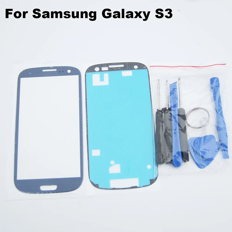 Для samsung Galaxy S3 сенсорный ЖК экран переднее внешнее стекло на i9300 i9305 i9300i i9301 i9301i