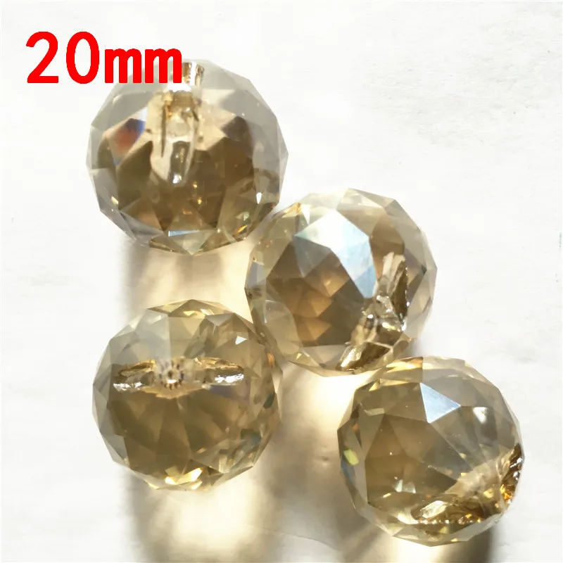 Высокое качество 195 Cognac шт./лот 20 мм Хрустальный шар Хрустальные Граненые люстра