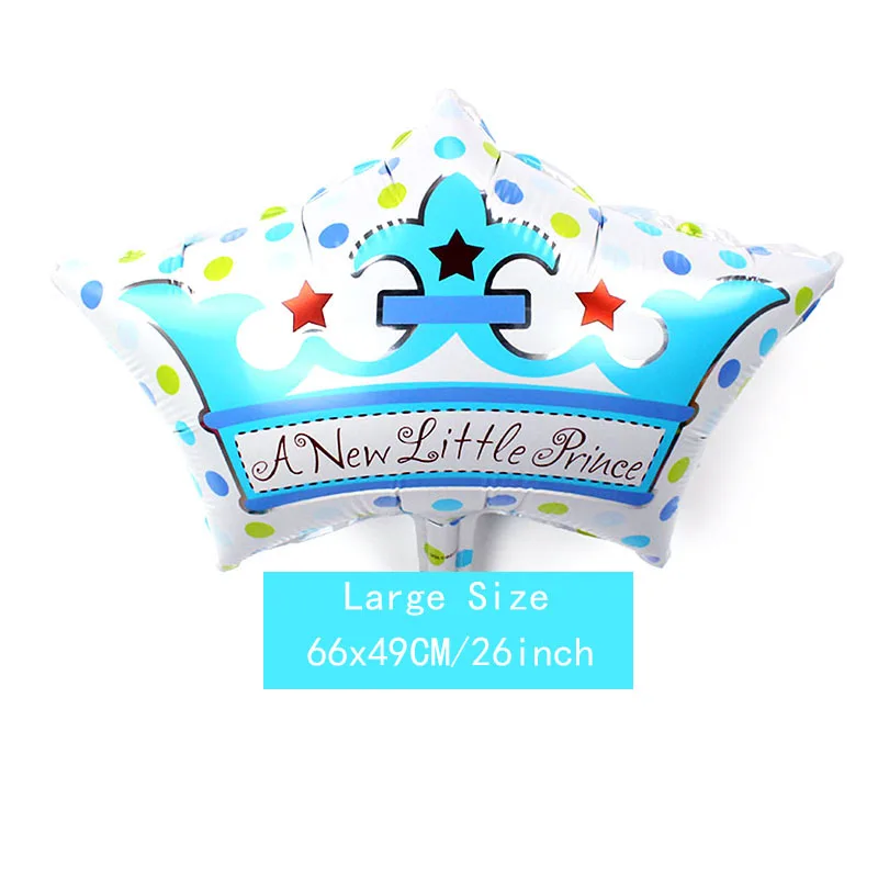1 шт. большой розовый синий гелиевый баллон принц воздушные шары из фольги для