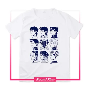 Белая футболка с коротким рукавом для косплея Джоджо из невероятных приключений