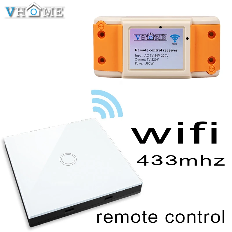 Отеля vhome пролегает Умный дом 433 мГц Wi Fi сенсорный выключатель Беспроводной