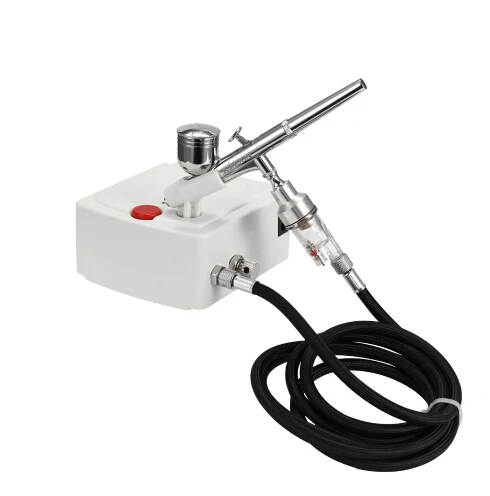 White AU Plug Двойное действие, аэрограф, компрессор, набор, Краскораспылитель, пескоструйный аппарат, аэрограф, инструмент для ногтей, краски, тату, маникюр, торт, модель автомобиля - Цвет: White AU Plug