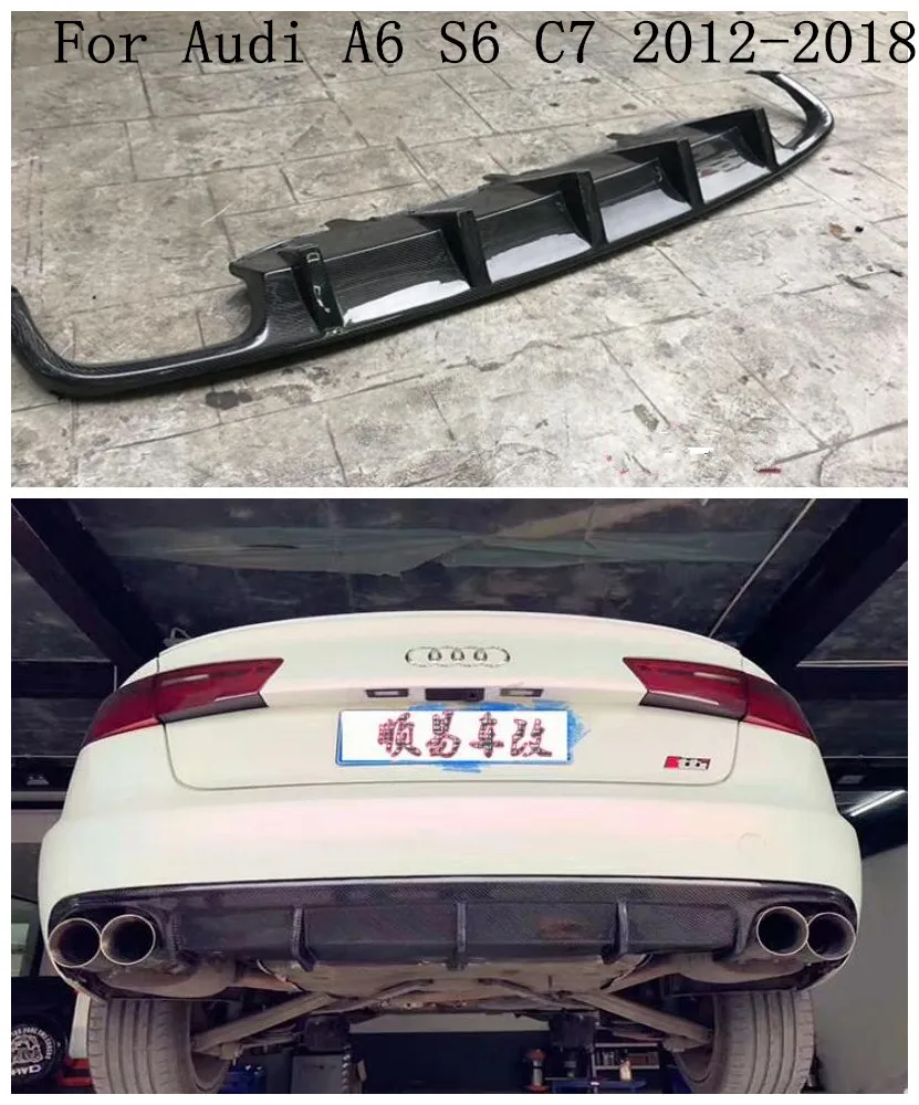 Спойлер для заднего бампера из углеродного волокна Автомобильный задний