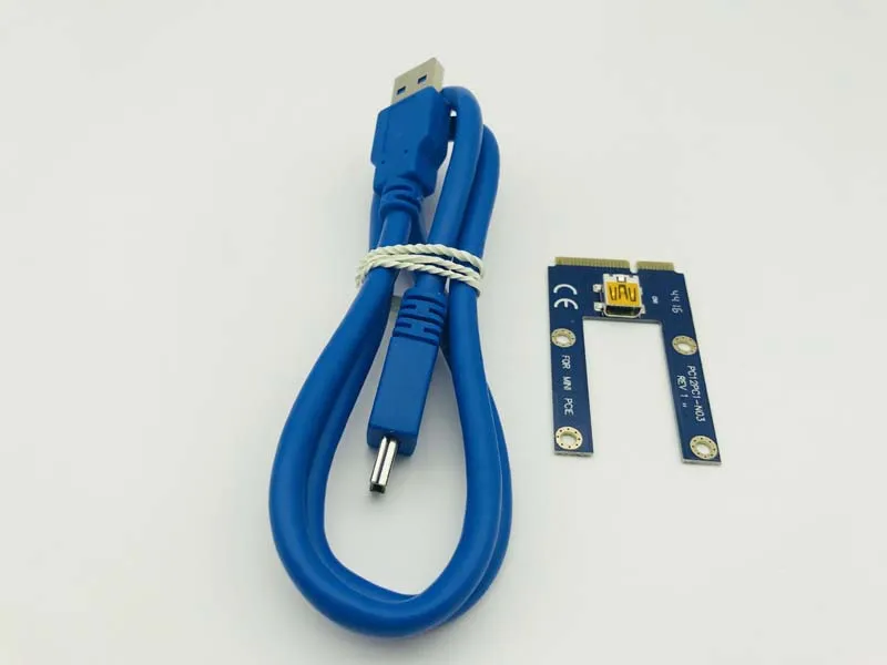 Mini PCI E к PCIe 60 см USB 3 0 Express 1x 16x расширитель адаптер Удлинительный кабель для