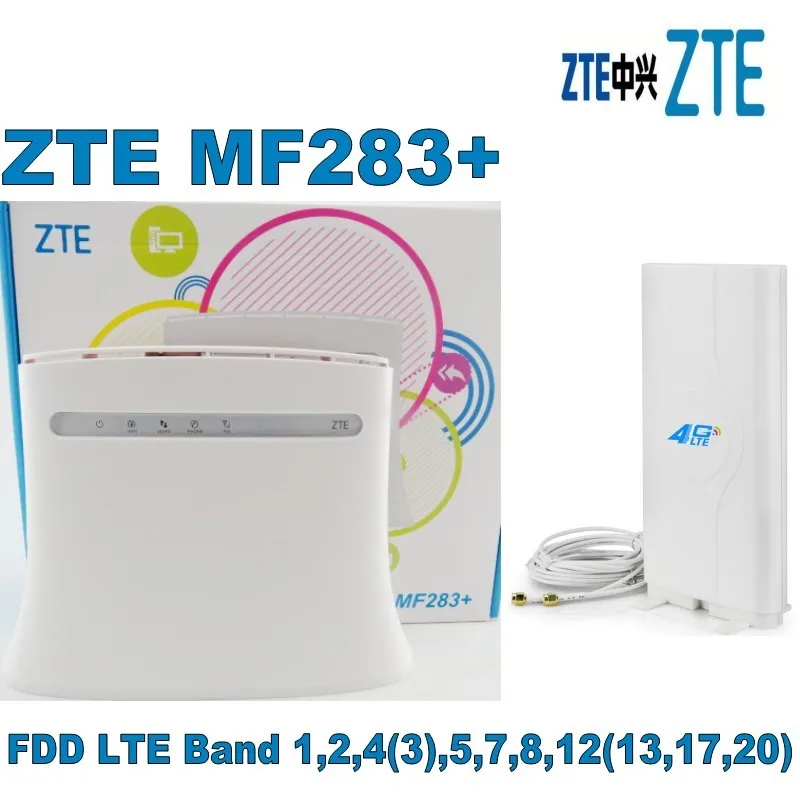 ZTE роутер MF283 + 800/1800/2600 МГц 4G 2G 3G LTE 150 Мбит/с +|zte mf283|4g lte 800lte 3g |