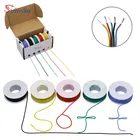 24AWG 30 м гибкий провод силикоон кабель 5 цветов микс коробка 1 упаковка Электрический провод медь DIY