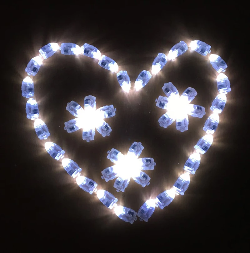 100 шт./лот классический детский подарок Белая светодиодная лампа огни RGB