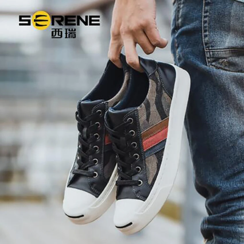 Красивая летняя мужская Спортивная камуфляжная парусиновая обувь для отдыха