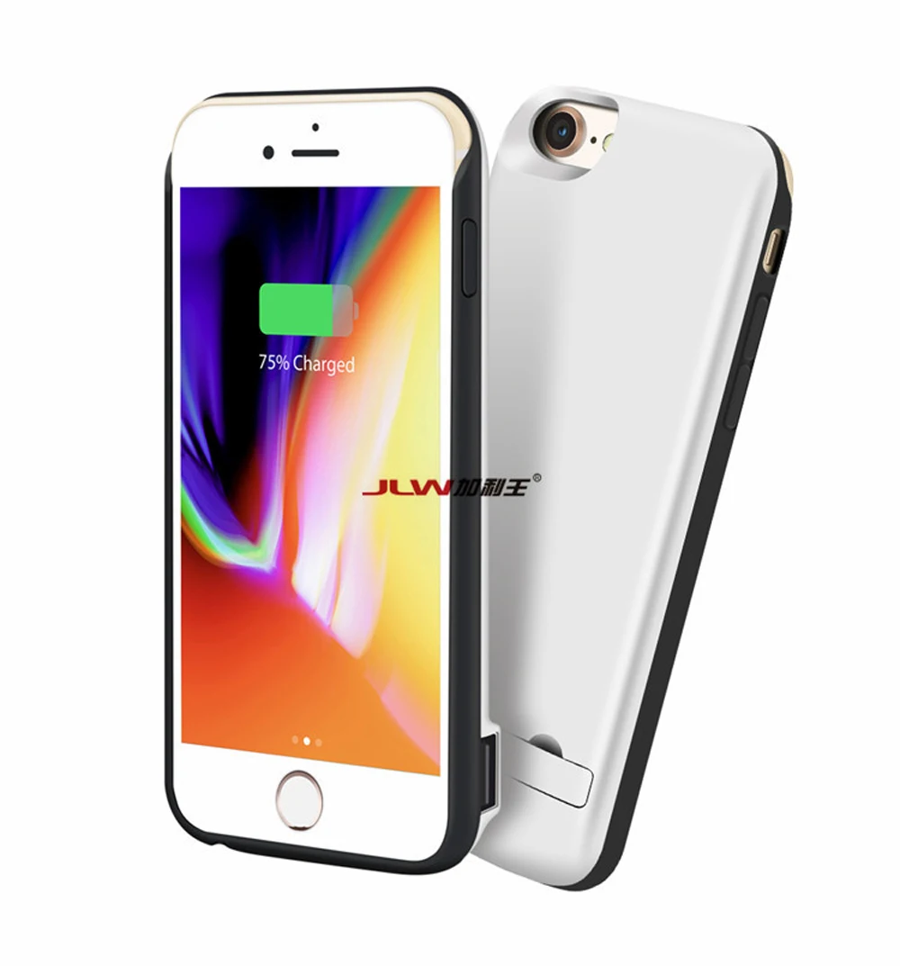 JLW 5500mAh зарядное устройство чехол для iPhone 8 7 6 переносной внешний аккумулятор клип