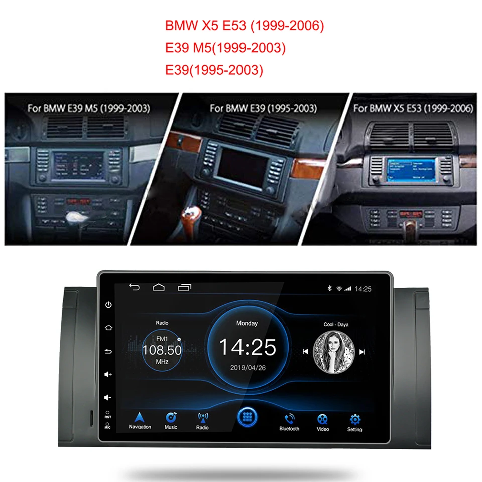 Qcta Core Android 8 1 GPS-навигация для BMW X5 E39 E53 M5 4 Гб ОЗУ 32 ПЗУ аудио радио с IPS экраном