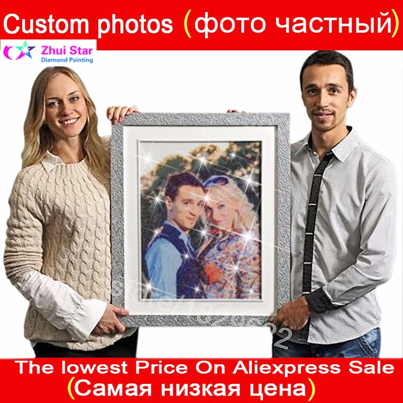 

DIY PHOTO CUSTOM Diamond Painting Picture of Rhinestones Diamond Embroidery Beadwork 5D Cross Stitch 5D Home Decor