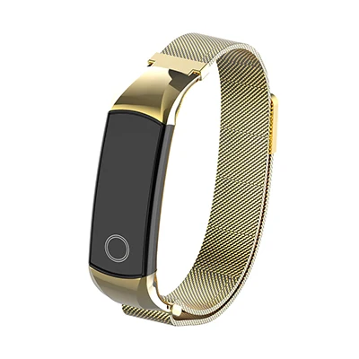 Магнитный металлический ремешок для Honor band 4, умный Браслет, сменный ремешок на запястье, браслет из нержавеющей стали для huawei Honor Band 4 - Цвет: Gold strap