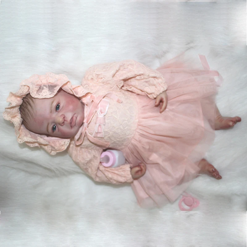 Reborn новорожденных куклы 22 ''ручной работы реалистичные детские Силиконовые