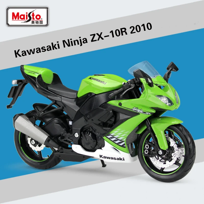 1 шт. Maisto 1:12 Kawasaki Ninja ZX-10R 2010 литая металлическая модель спортивная гоночная