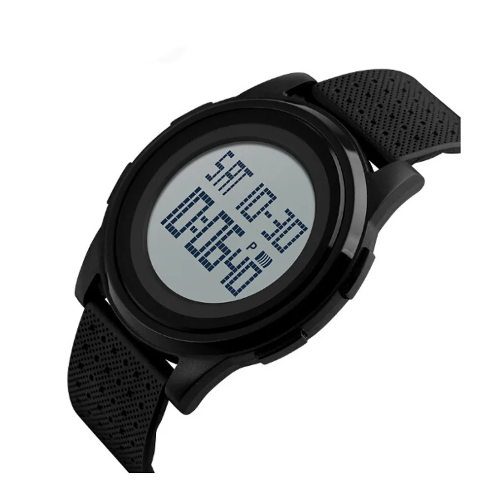 30 м Водонепроницаемые многофункциональные мужские спортивные часы с большим