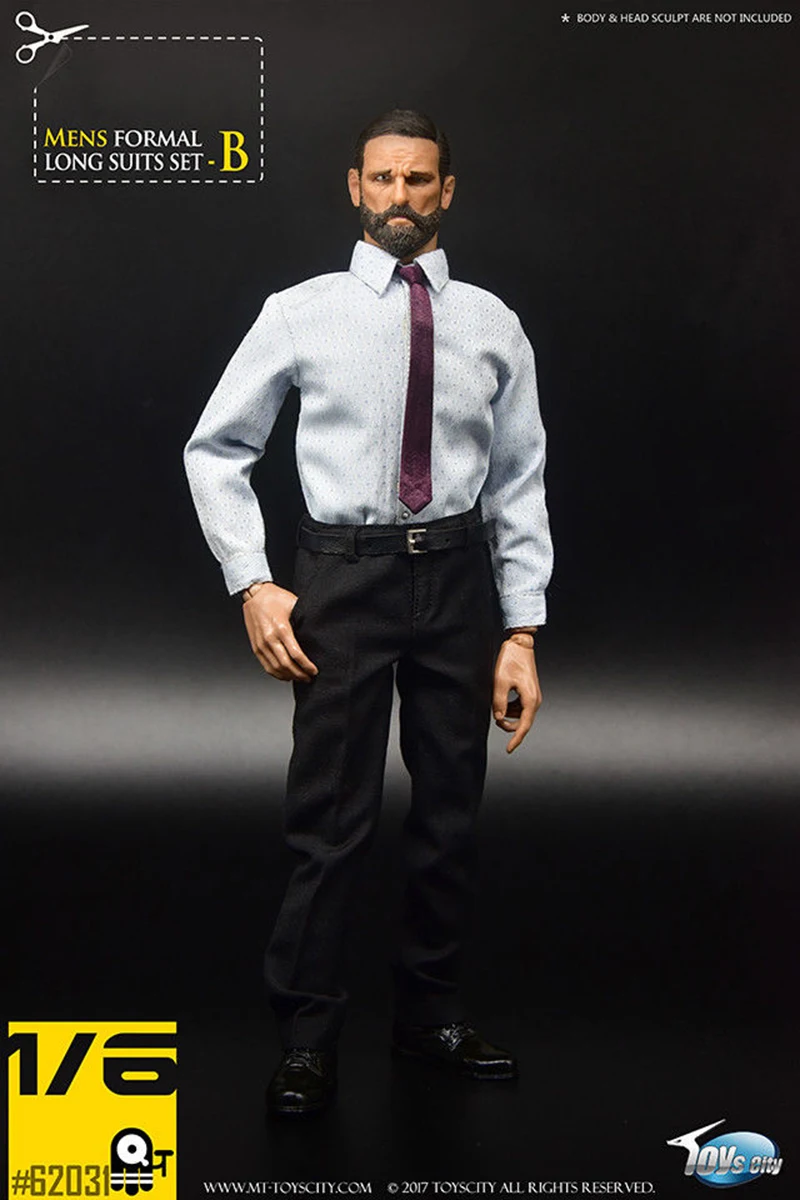 1/6 комплект одежды с фигурками коричневый/черный 1/6 ToysCity TC 62031 джентльменский мужской пиджак формальный костюм набор F 1" Мужская фигурка игрушка для тела
