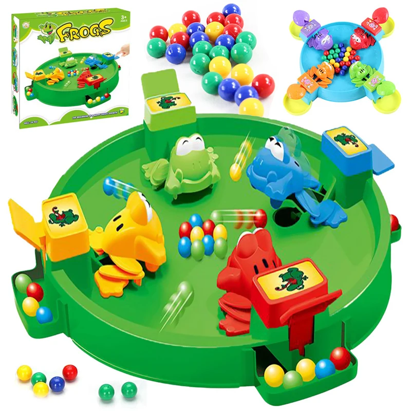2019 забавная лягушка ест бобы настольные игры игрушки глотание бусины