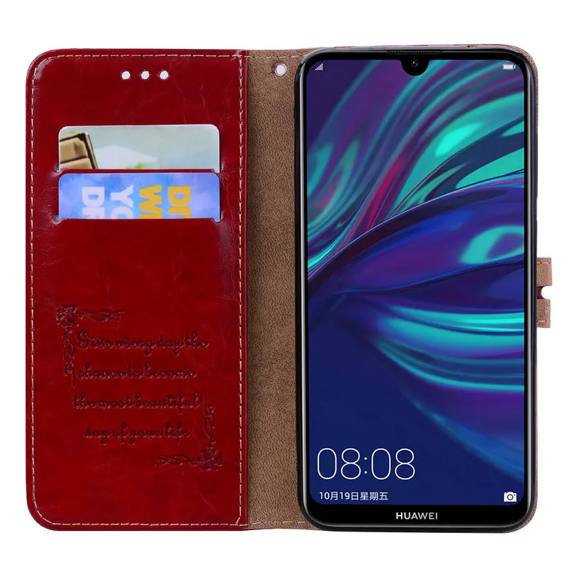 For Funda Huawei Y7 2019 Case Y7Prime Flip Cover 360 Protect Luxury Leather Wallet for Prime | Мобильные телефоны и