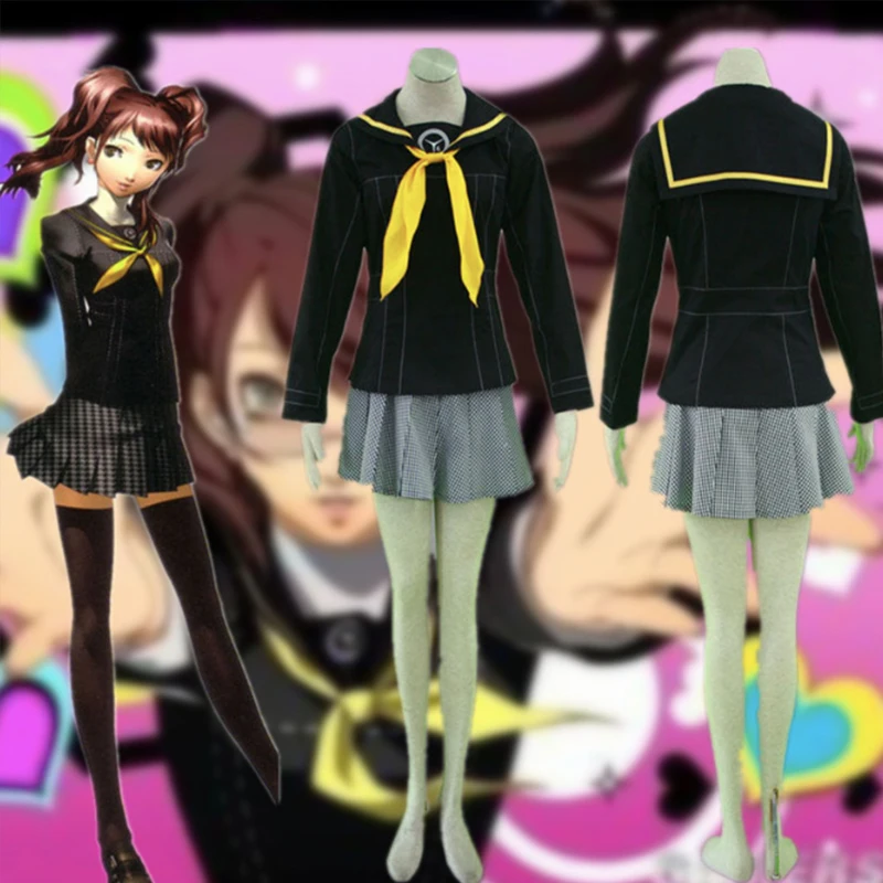 Карнавальный костюм Kujikawa Rise Game Persona 4 школьная форма юбка для женщин и девочек