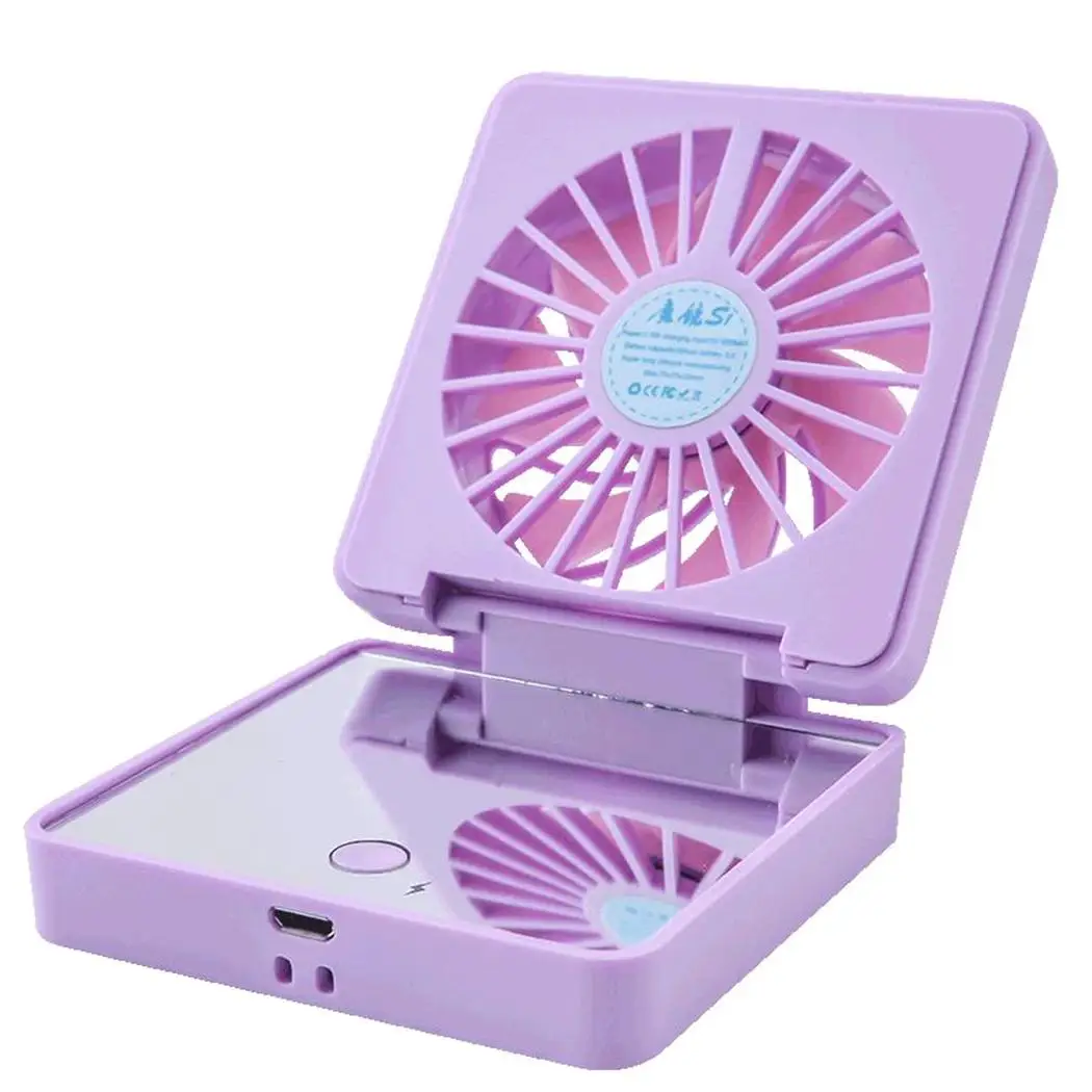 Портативный usb зарядка Макияж Зеркало Мини Ручной Настольный воздушный