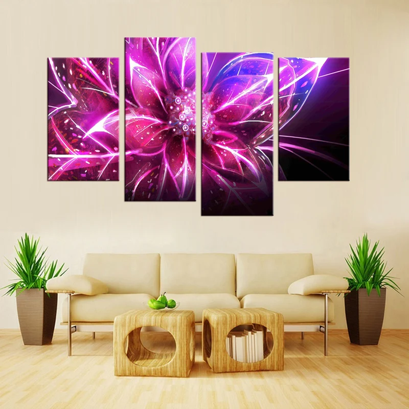 Современные картины на холсте с изображением цветов модульная Картина для